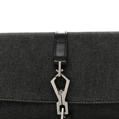 Gucci Denim Calfskin Small Jackie O Hobo Black 8 of 11