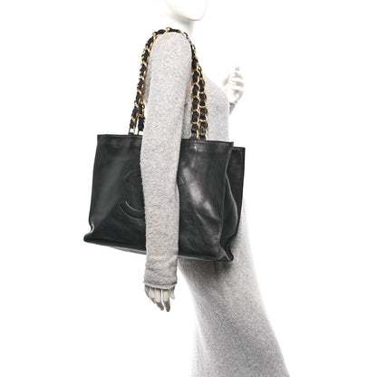 Chanel Lambskin CC Tote Black 2 of 11
