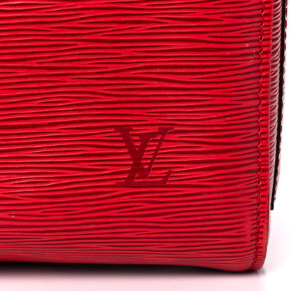 Louis Vuitton Epi Speedy 35 Castillan Red 6 of 13