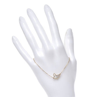 Van Cleef & Arpels 18K Yellow Gold Mother of Pearl Sweet Alhambra Butterfly Bracelet 2 of 7