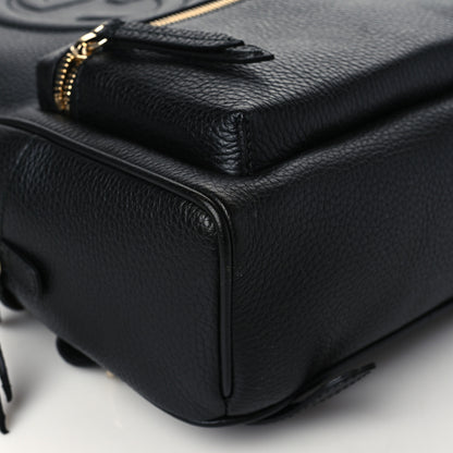 Gucci Pebbled Calfskin Soho Chain Backpack Black 10 of 12
