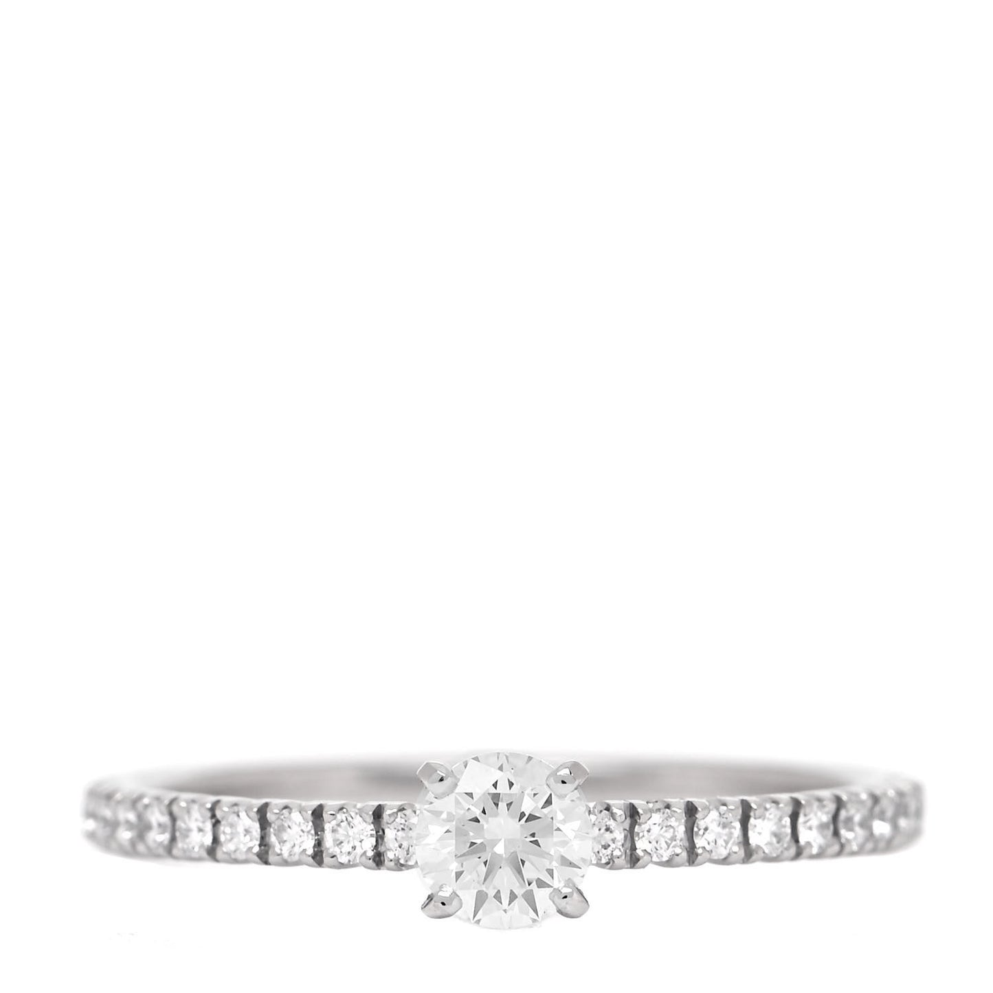 Platinum Diamond .19ct Etincelle De Cartier Solitaire Engagement Ring 48 4.5