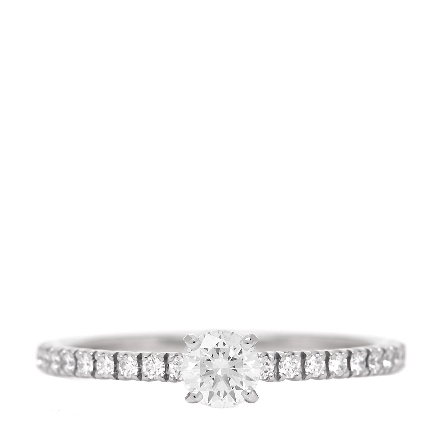 Cartier Platinum Diamond .19ct Etincelle De Cartier Solitaire Engagement Ring 48 4.5 1 of 6