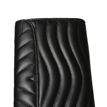 Louis Vuitton Calfskin New Wave Long Wallet Black 10 of 11