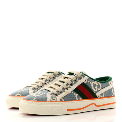 Gucci Cotton GG Monogram Web Womens 1977 Tennis Sneakers 35 Philod Ivory Mystic White 3 of 9