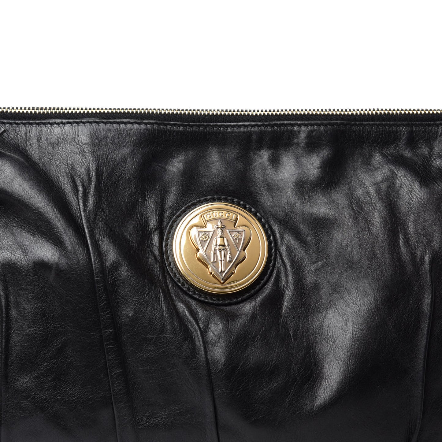 Calfskin Hysteria Large Clutch Black