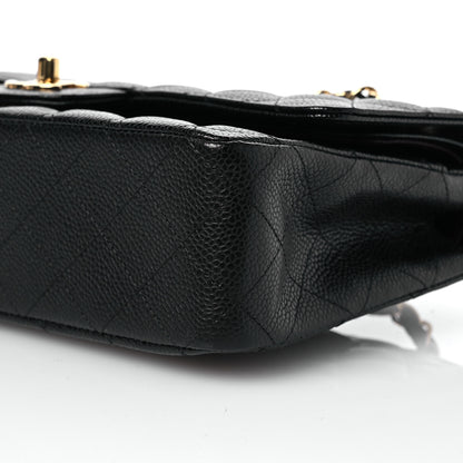 Chanel Caviar Quilted Medium Double Flap Black 10 of 12