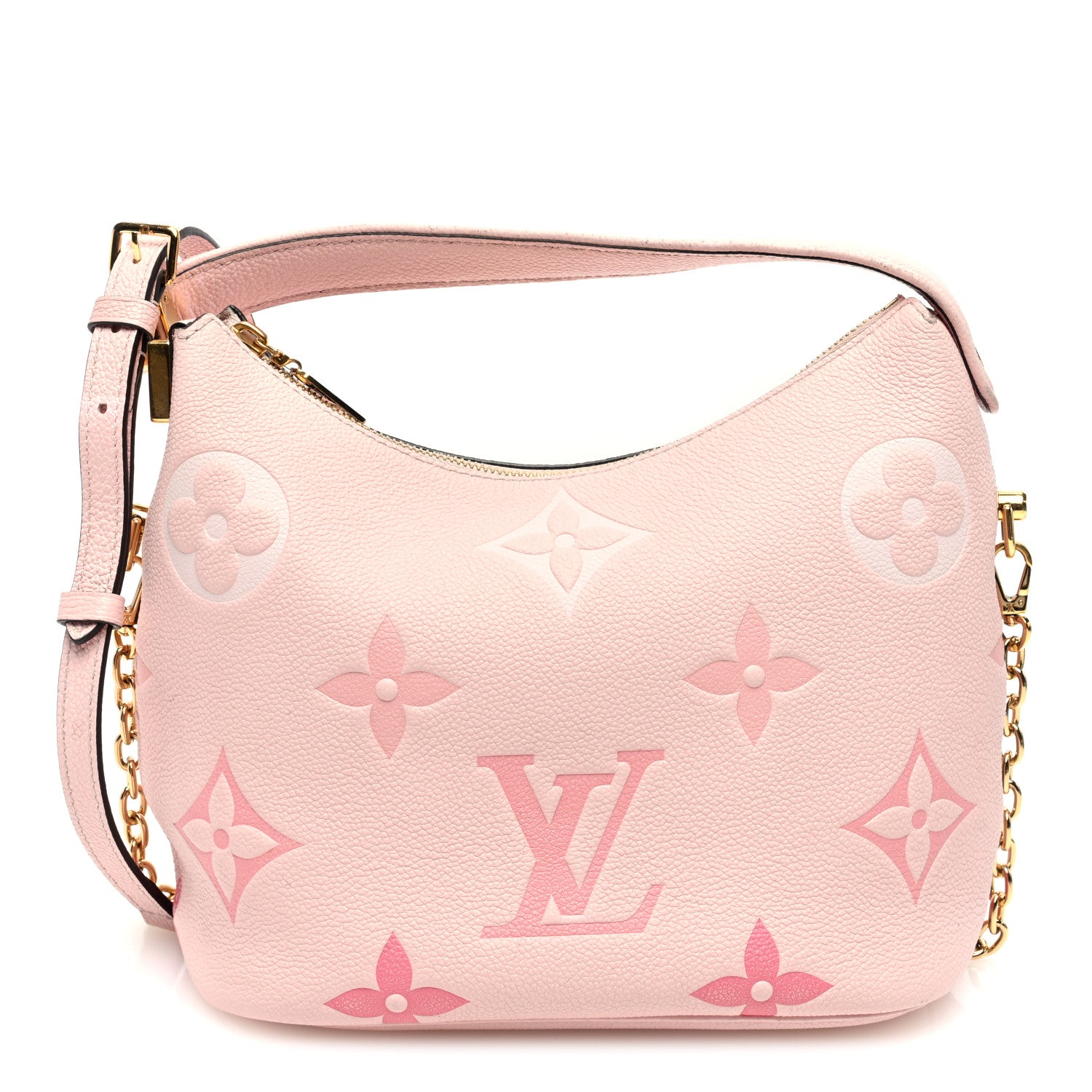 Louis Vuitton Empreinte Monogram Giant By The Pool Marshmallow Hobo PM Bouton De Rose 1 of 10