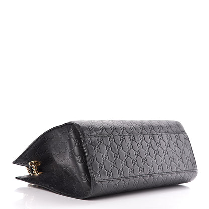 Gucci Guccissima Large Emily Chain Shoulder Bag Black 4 of 16