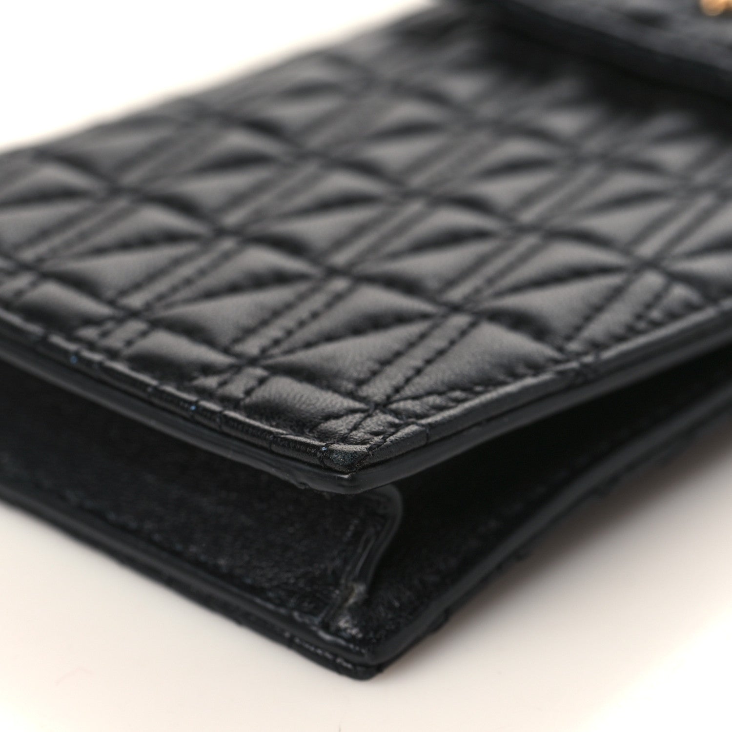 Versace Nappa Quilted Virtus Phone Phone Crossbody Black 8 of 8