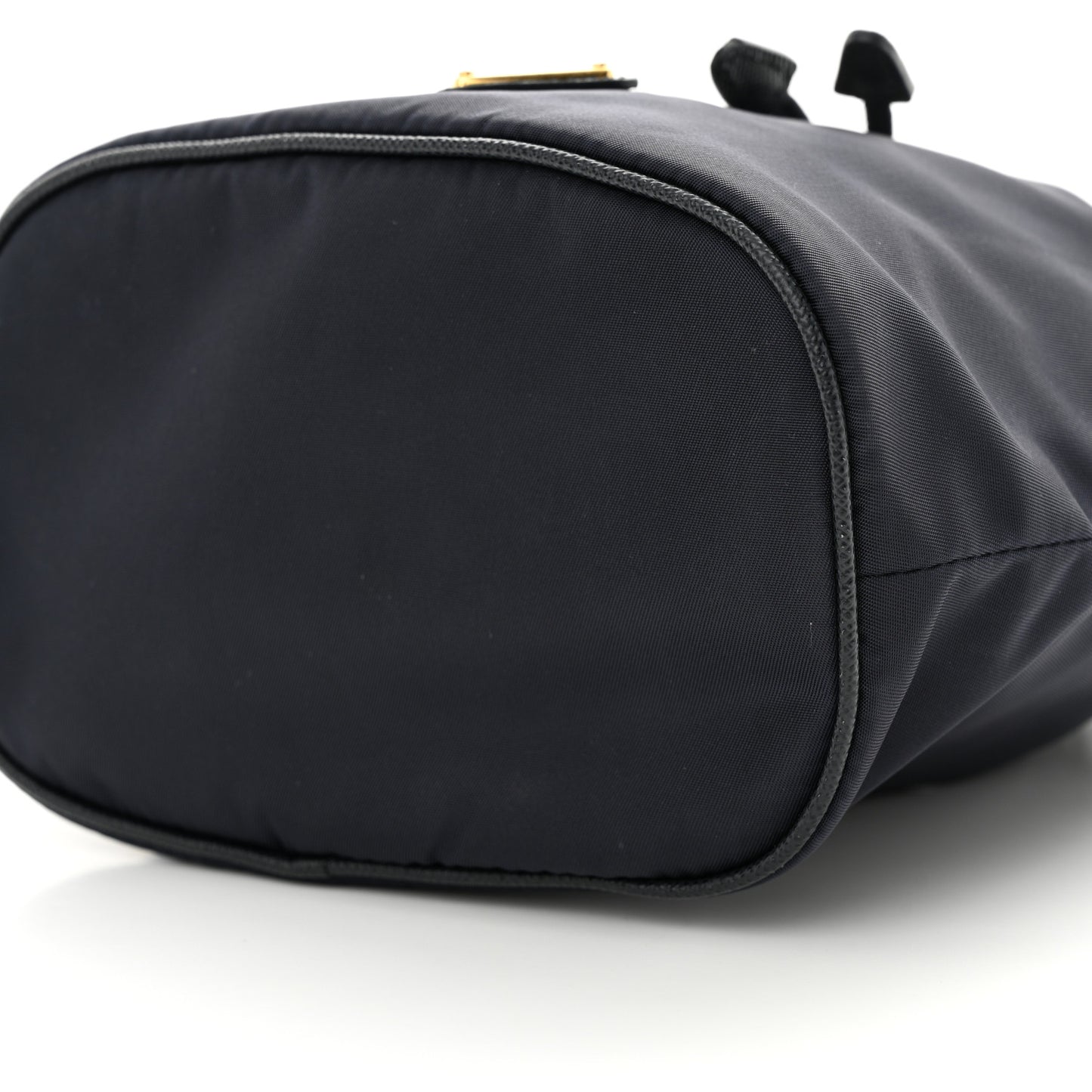 Re-Nylon Saffiano Mini Re-Edition 1978 Bucket Bag Navy