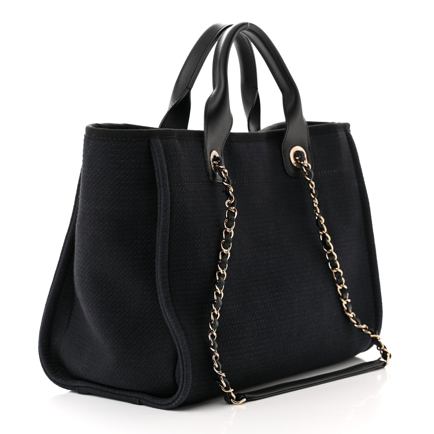 Mixed Fibers Small Deauville Tote Navy