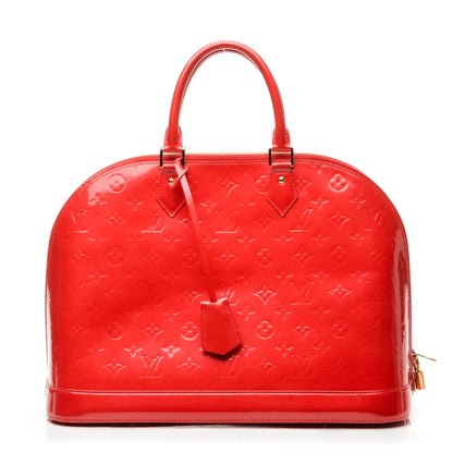 Louis Vuitton Vernis Alma GM Rouge Grenadine 1 of 12