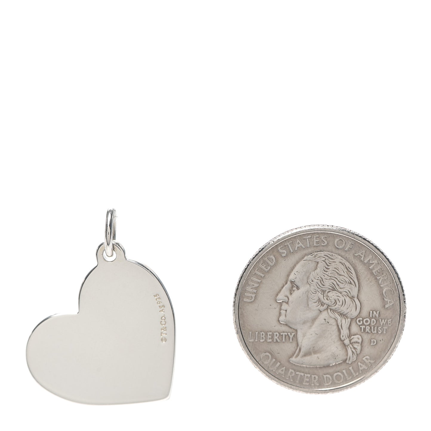 Sterling Silver Mom Heart Tag Charm