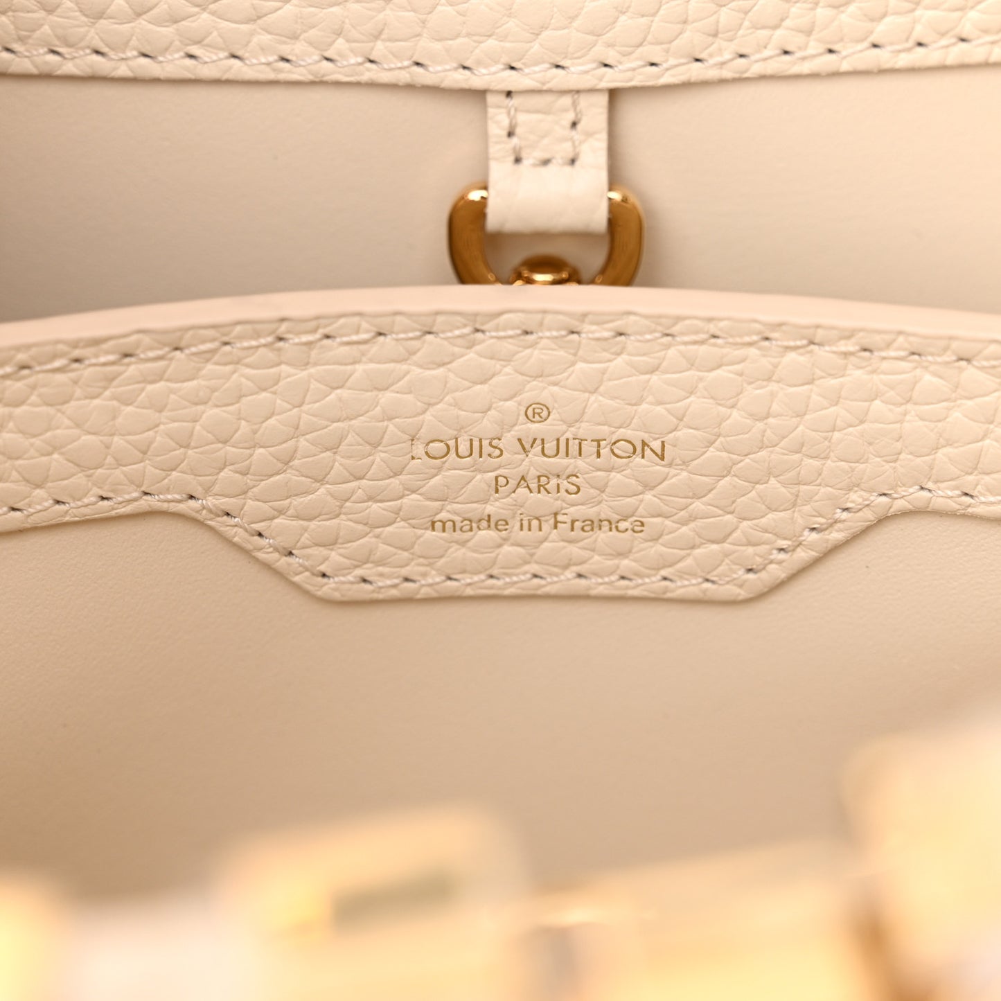 Taurillon Mother of Pearl Flowers Capucines BB Creme Nacre