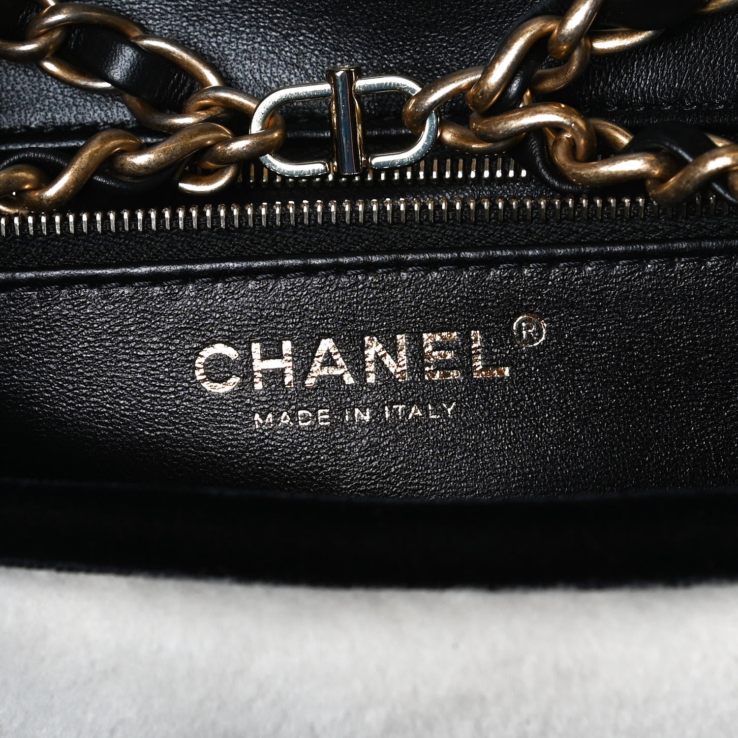 Chanel Shearling Checkered Flap Bag Black White 6 of 11