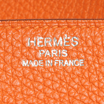 Hermes Taurillon Clemence Birkin 35 Orange 6 of 9