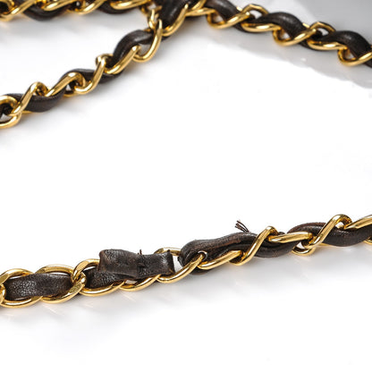 Chanel Lambskin Quilted Small Double Flap Dark Brown 9 of 9