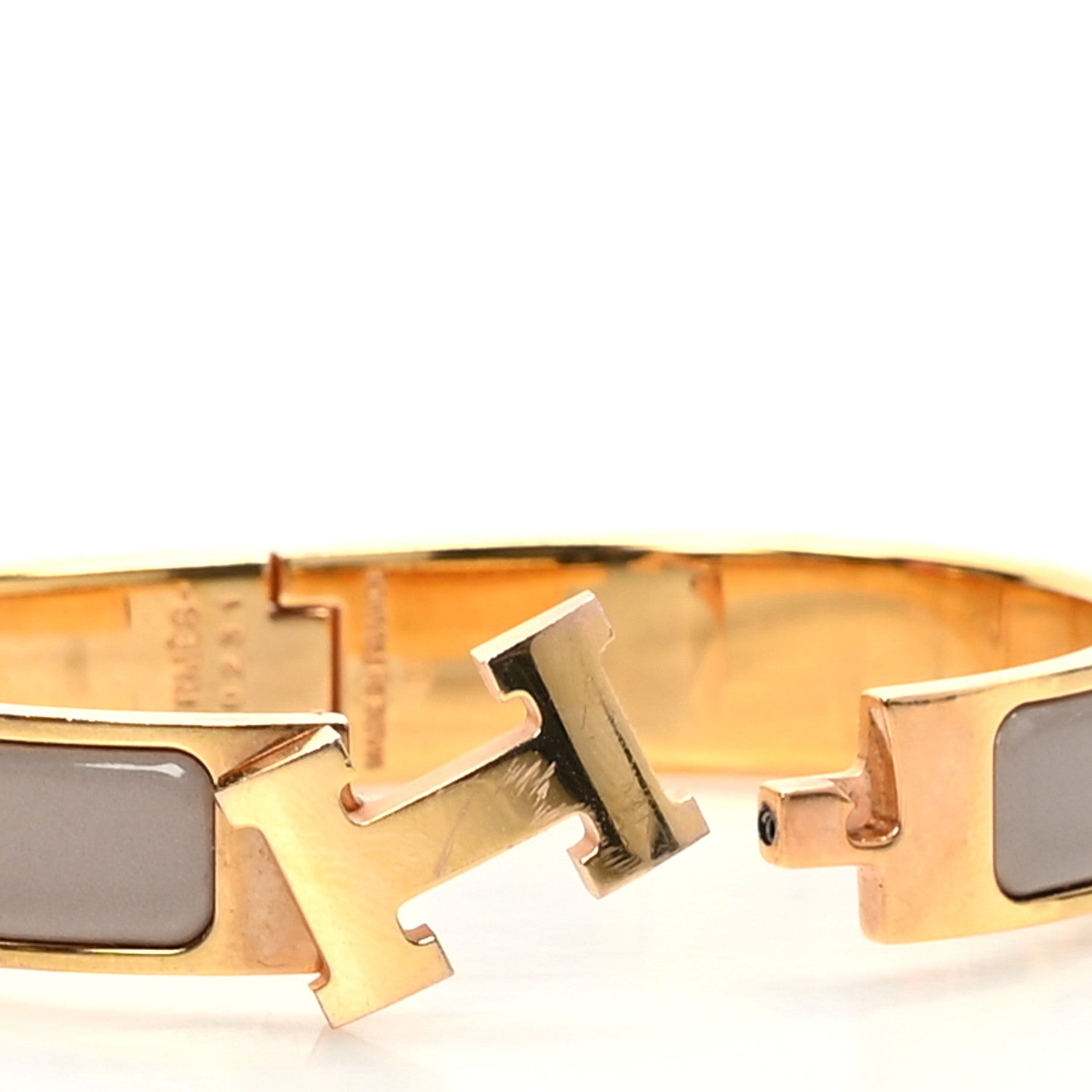 Hermes Enamel Narrow Clic Clac H Bracelet PM Marron Glace 5 of 6