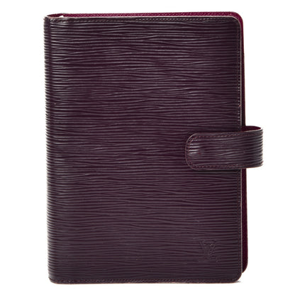 Louis Vuitton Epi Medium Ring Agenda Cover Cassis 1 of 10