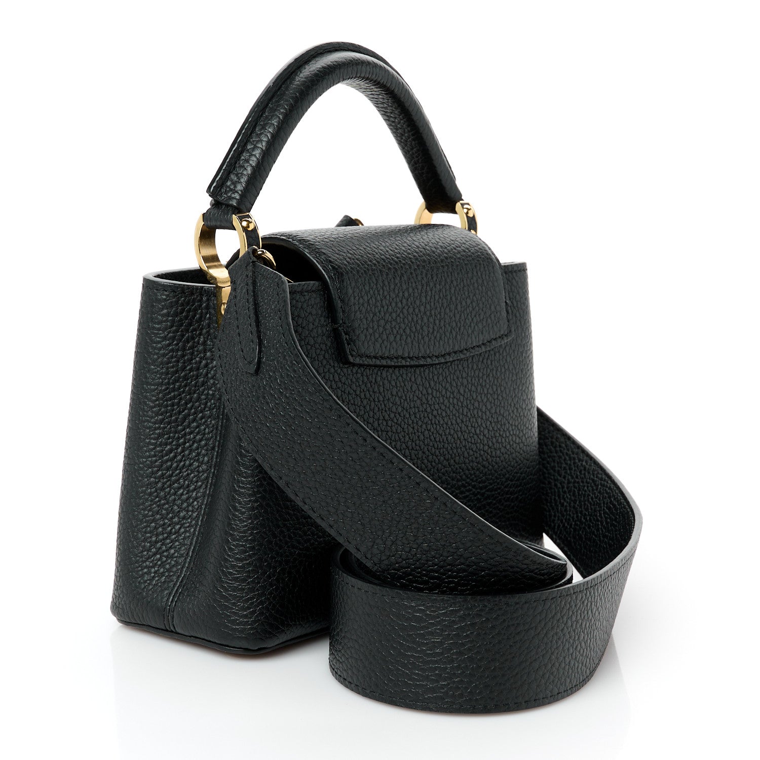 Louis Vuitton Taurillon Mini Capucines Black 2 of 8