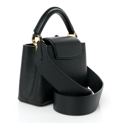 Louis Vuitton Taurillon Mini Capucines Black 2 of 8