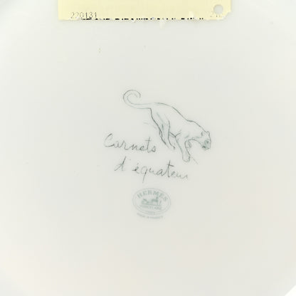 Hermes Porcelain Carnets d'Equateur Impalas Dessert Plate 4 of 5