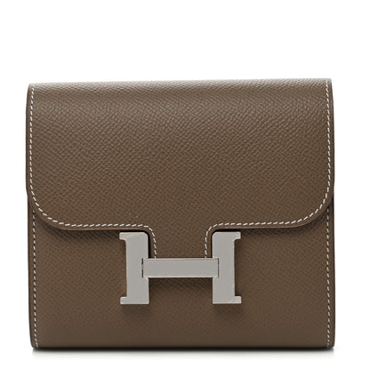 Hermes Epsom Constance Compact Passant Wallet Etoupe 1 of 7
