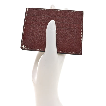 Hermes Evercolor H Sellier Card Holder Rouge H 2 of 7