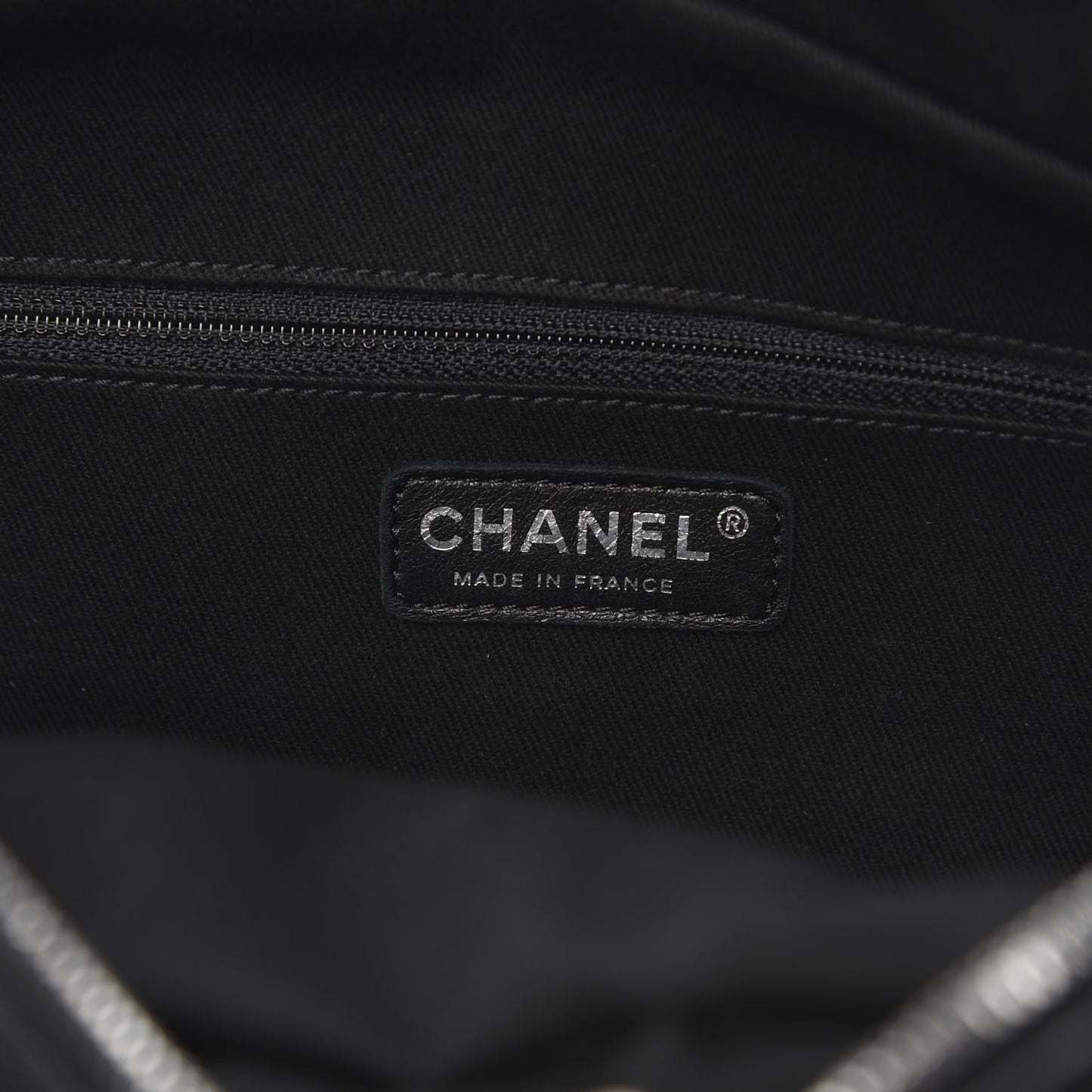 Calfskin Large Diamond Stitch Tote Black