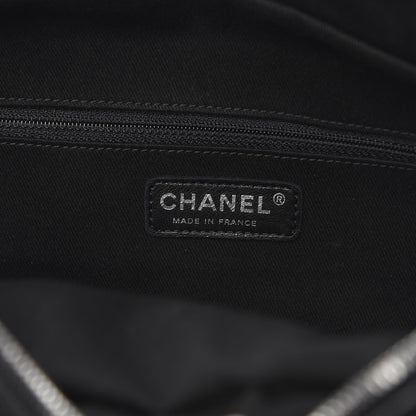 Chanel Calfskin Large Diamond Stitch Tote Black 6 of 10