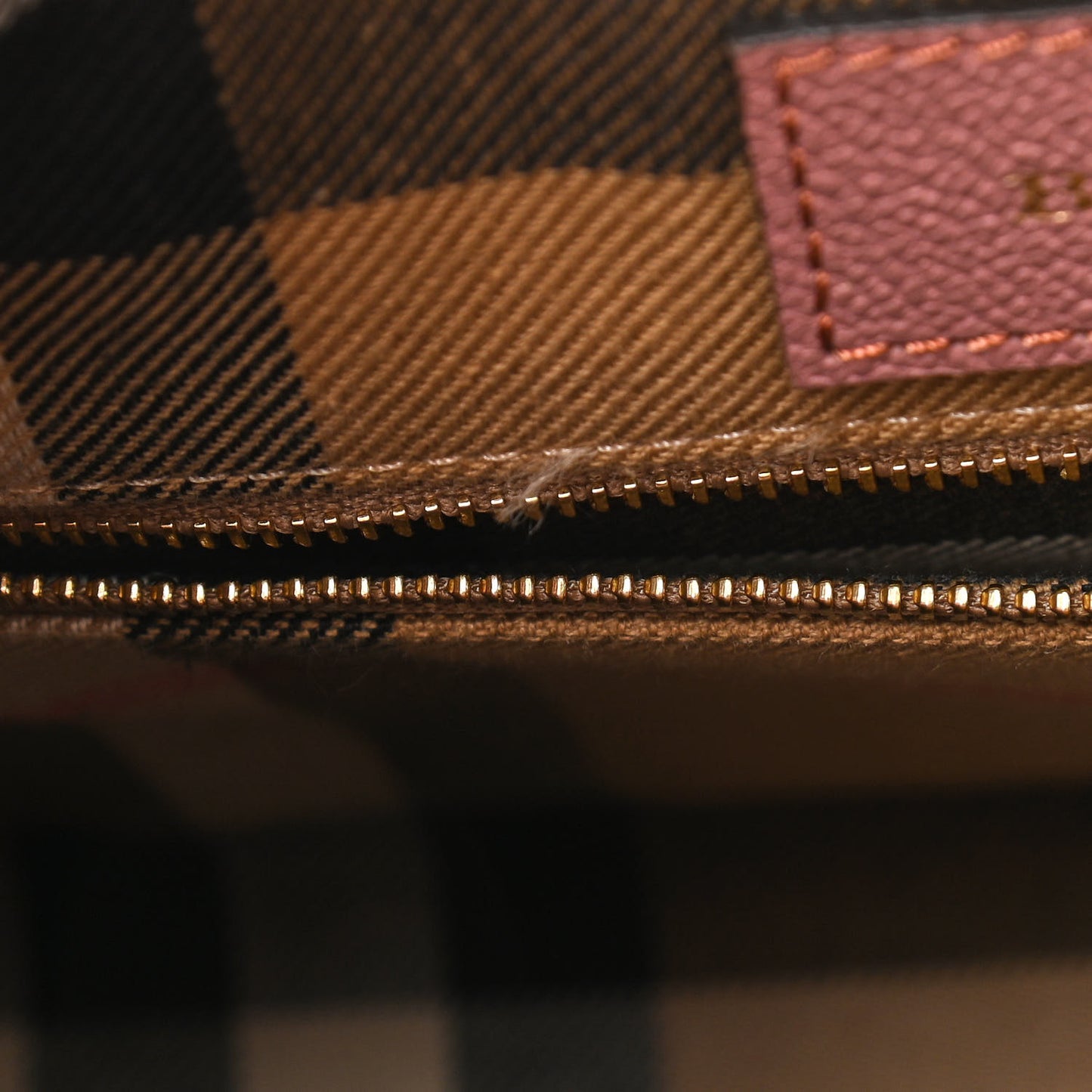 Soft Grain Calfskin House Check Small Helmsley Crossbody Dusty Pink