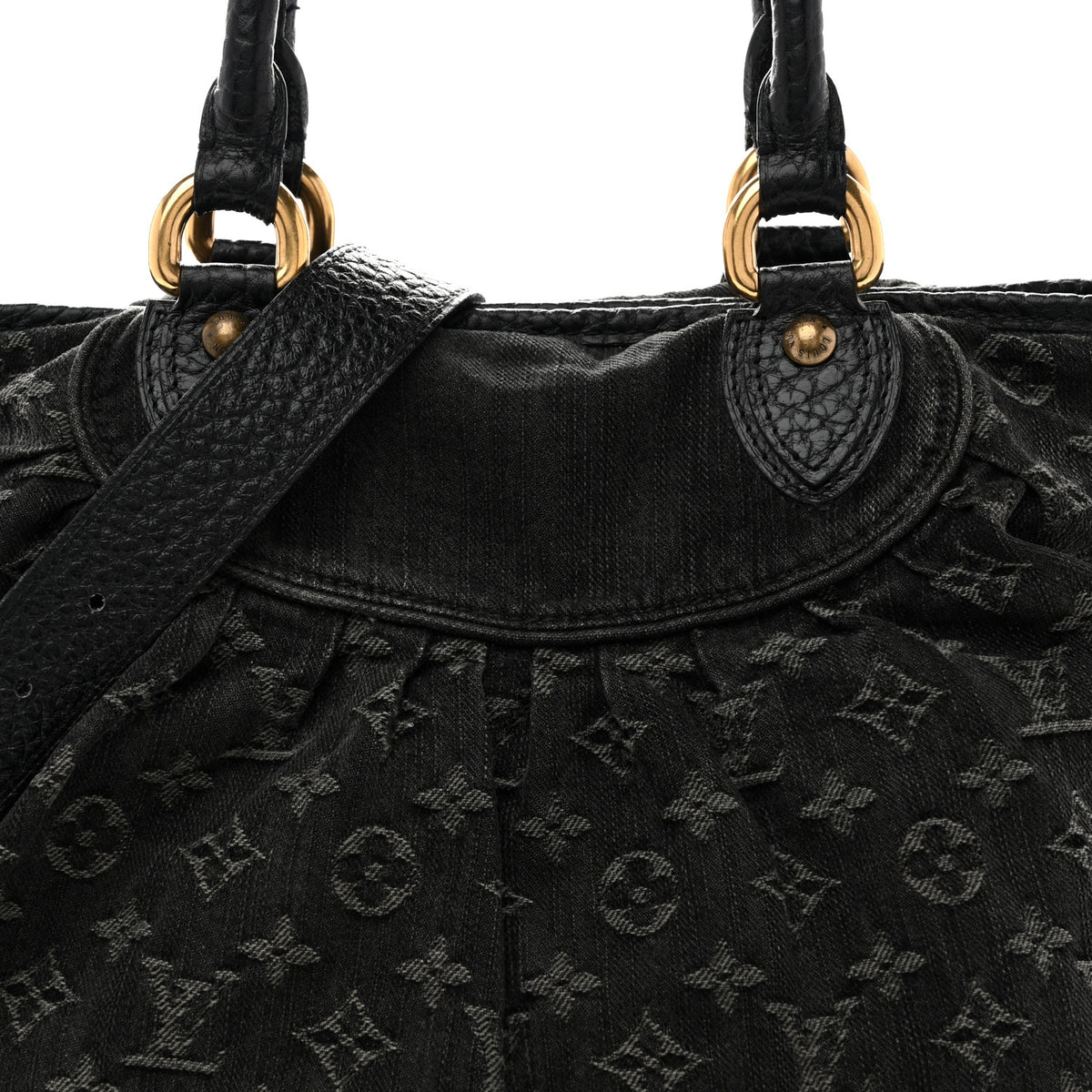 Louis Vuitton Denim Neo Cabby MM Black 8 of 14