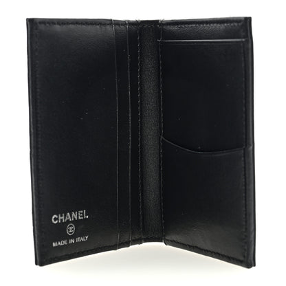 Chanel Grained Calfskin Quilted Card Holder Wallet So Black 5 of 6