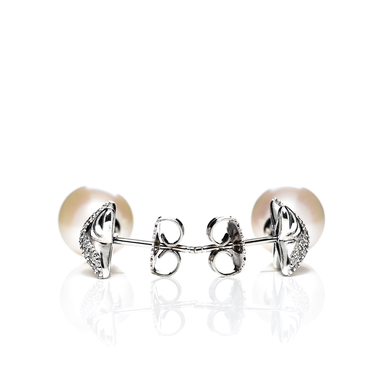 David Yurman Sterling Silver Pearl Diamond X Drop Earrings 4 of 4
