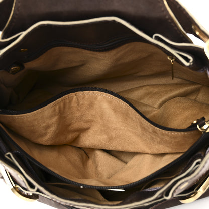 Jimmy Choo Calfskin Tulita Brown Gold 5 of 9