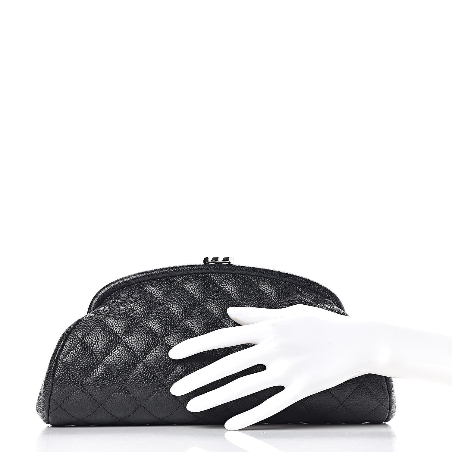 Chanel Caviar Quilted Timeless Clutch Black 2 of 9