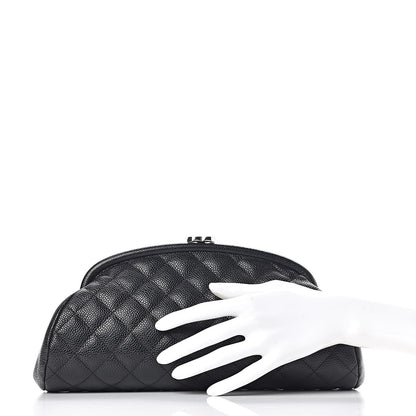 Chanel Caviar Quilted Timeless Clutch Black 2 of 9