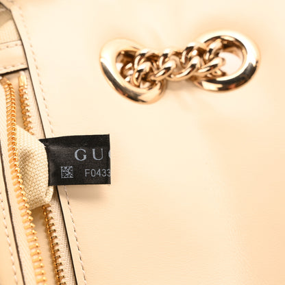 Gucci Knitted Wool Crystal Small GG Marmont Shoulder Bag Ivory 7 of 10