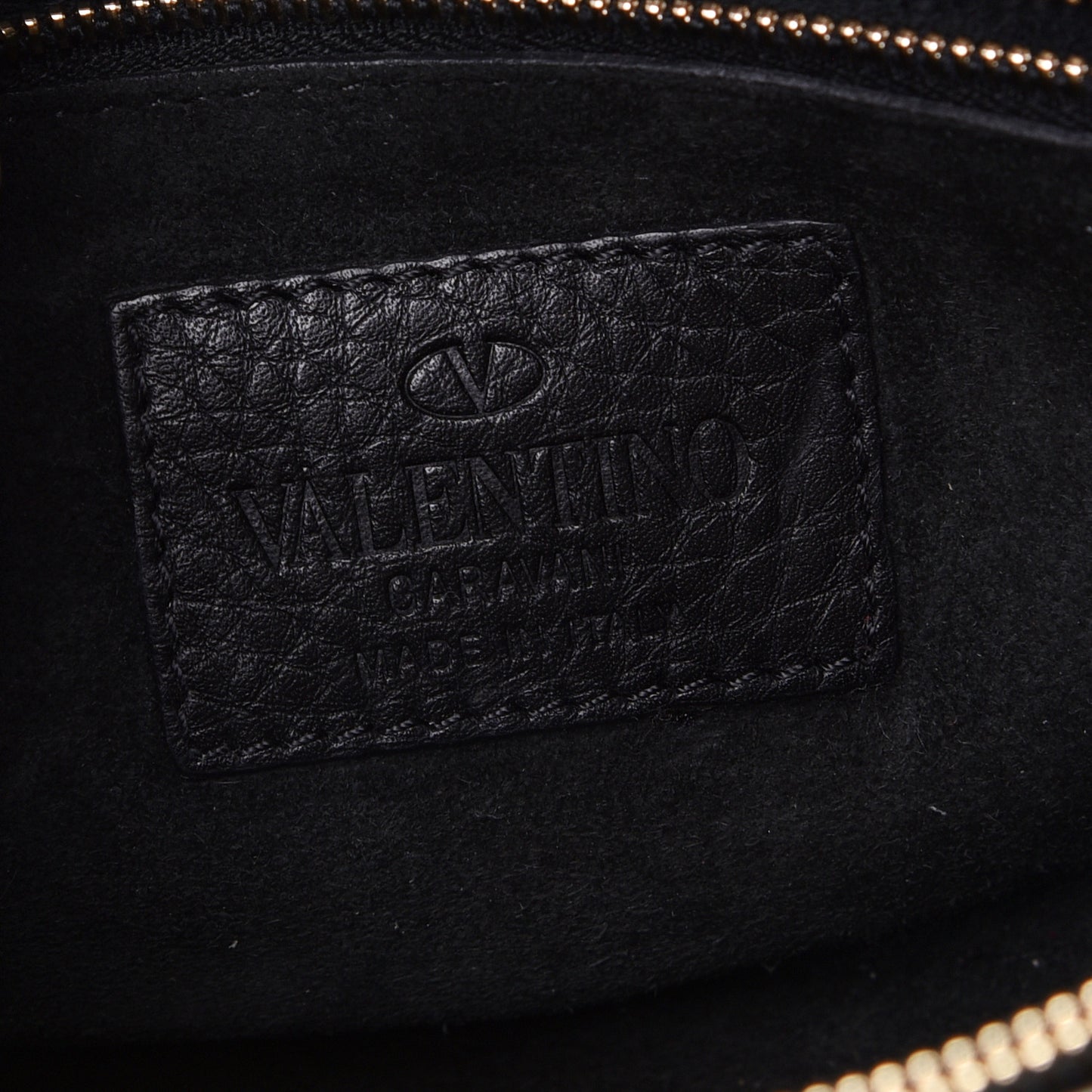 Pebbled Calfskin Small Rockstud Single Handle Flap Bag Black