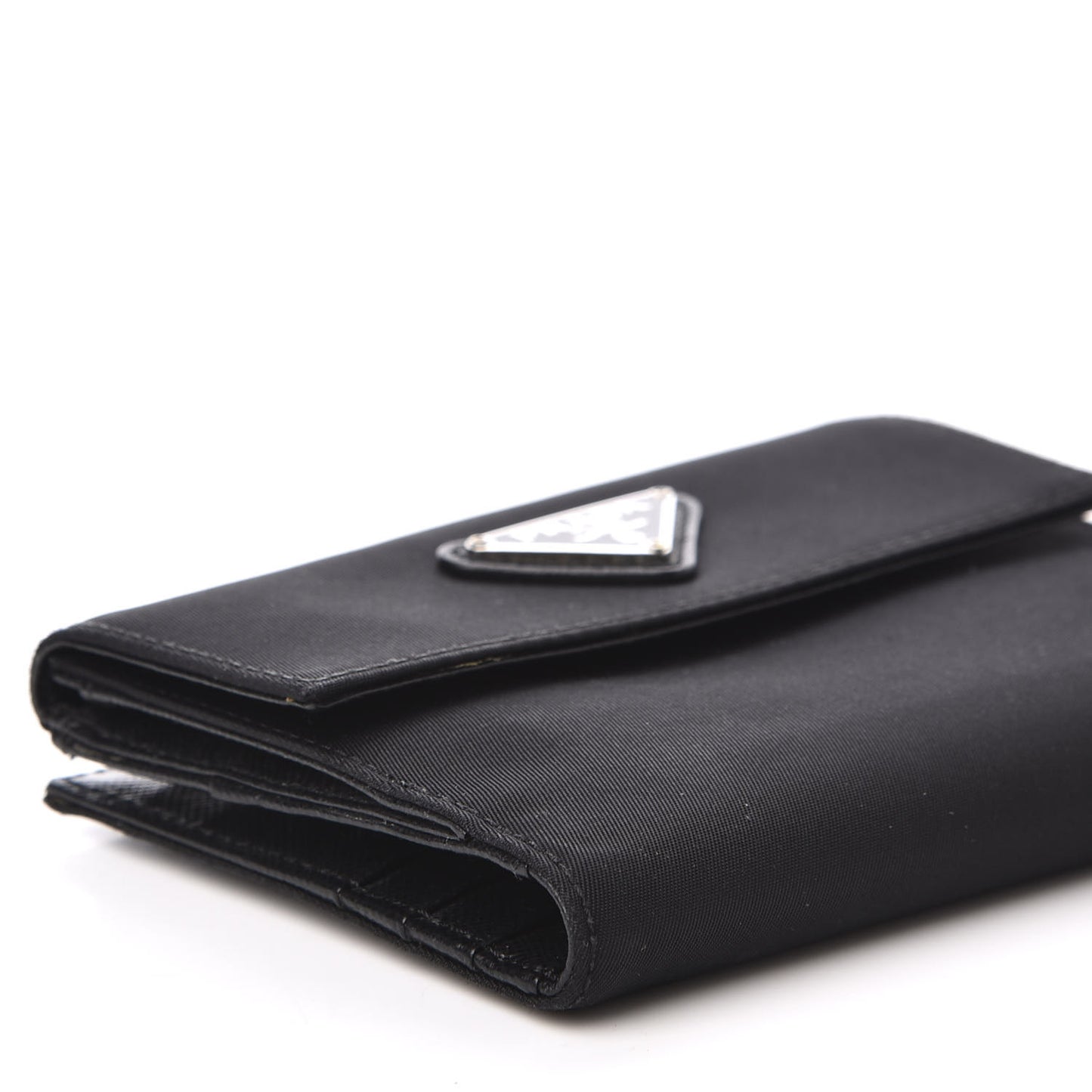 Tessuto Nylon French Wallet Black