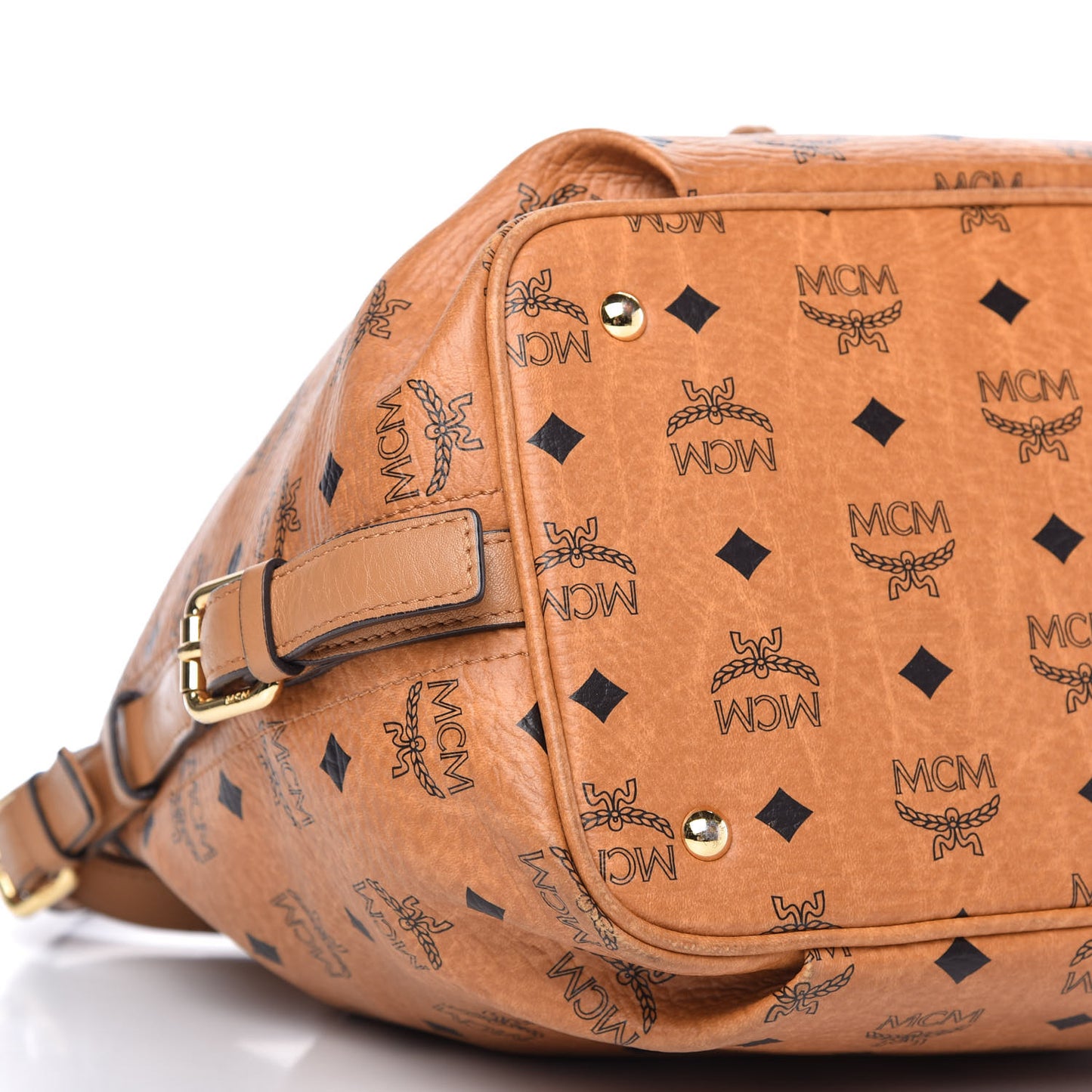 Visetos Essential Drawstring Bucket Bag Cognac