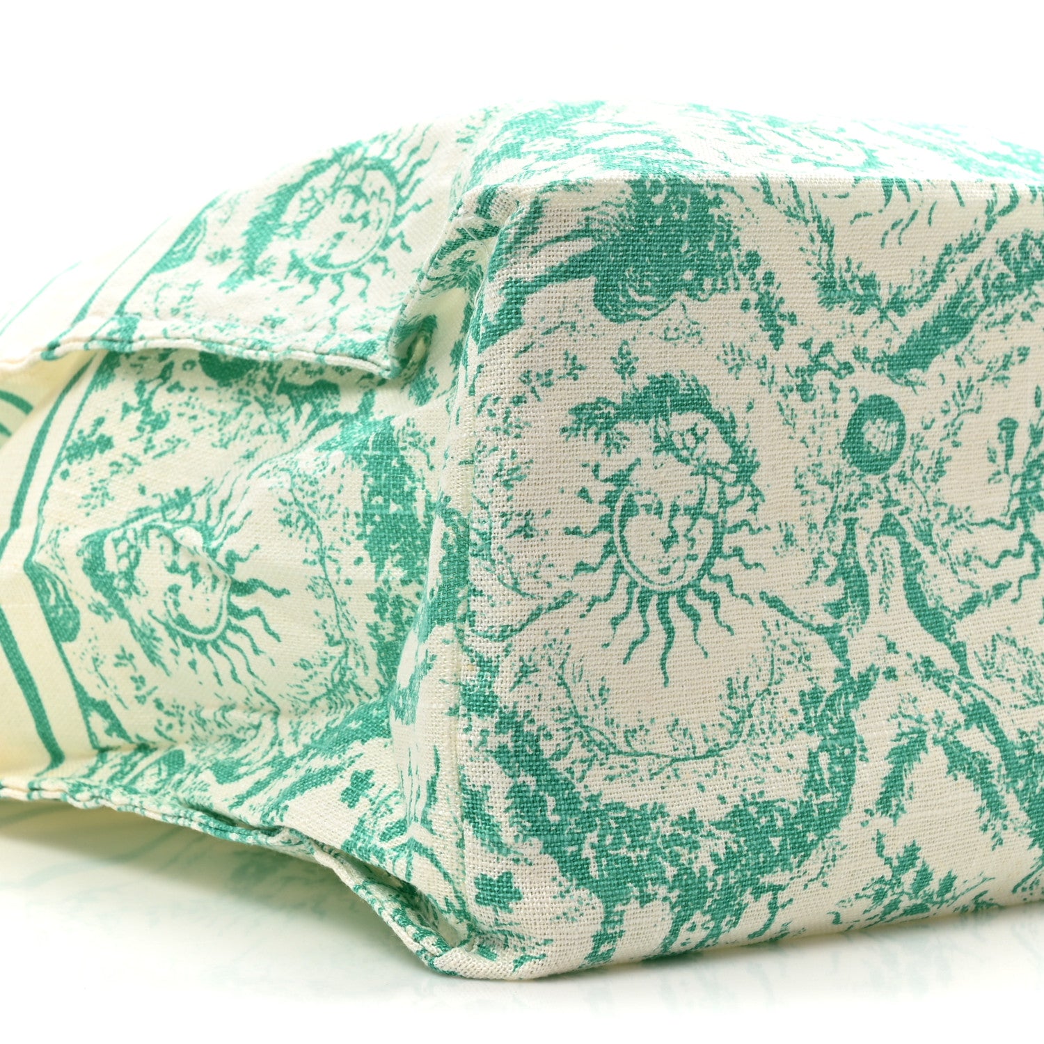Christian Dior Canvas Dioriviera Toile de Jouy Soleil Tote Aquamarina 9 of 10