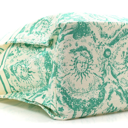 Christian Dior Canvas Dioriviera Toile de Jouy Soleil Tote Aquamarina 9 of 10