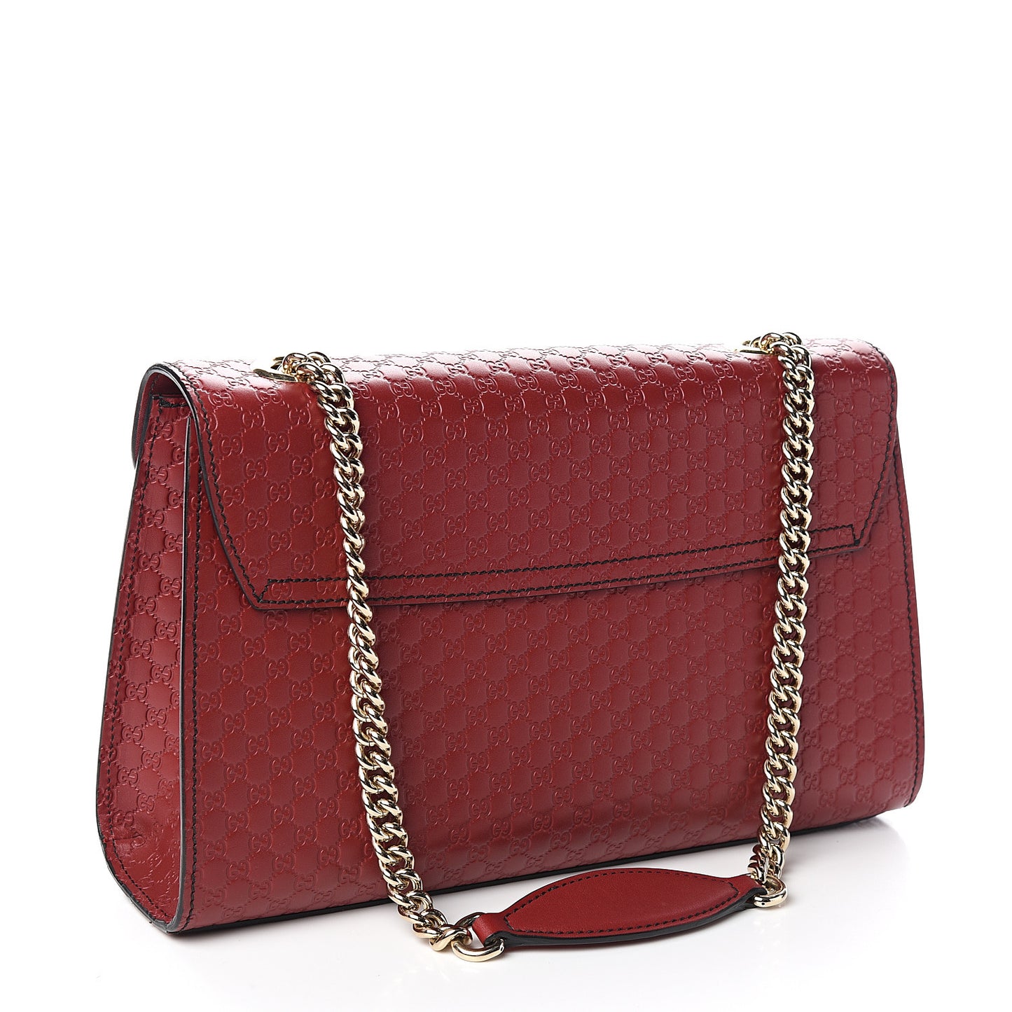 Microguccissima Medium Emily Chain Shoulder Bag Red