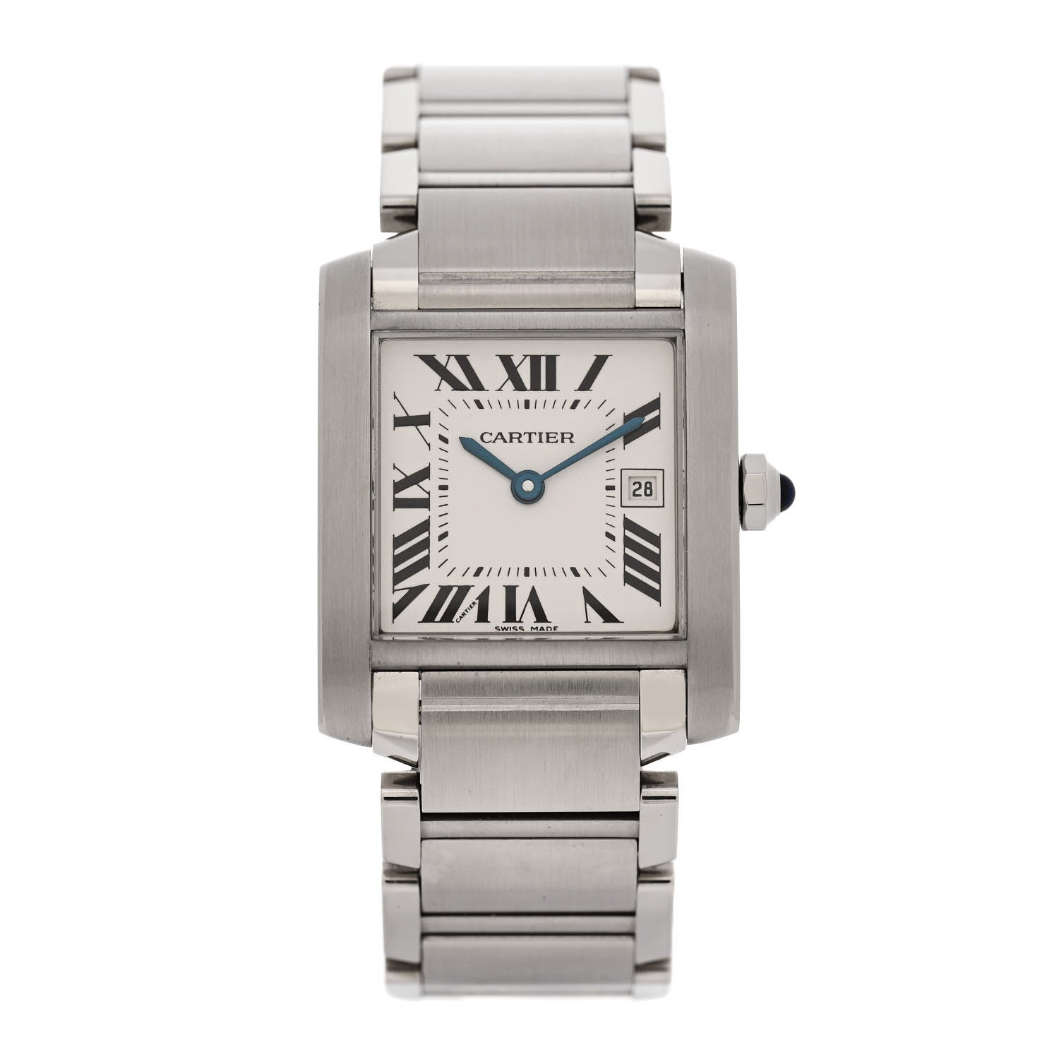 Cartier Stainless Steel 25mm Tank Francaise Quartz Watch 1 of 4