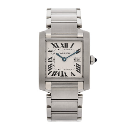 Cartier Stainless Steel 25mm Tank Francaise Quartz Watch 1 of 4