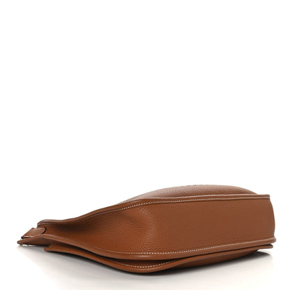 Hermes Taurillon Clemence Evelyne III PM Gold 4 of 9