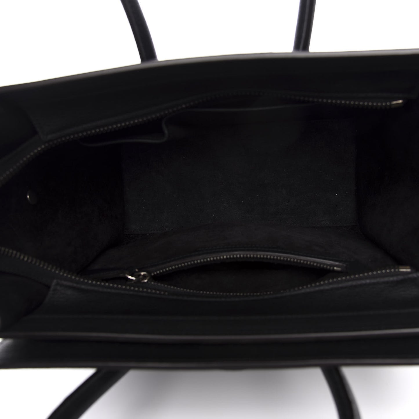 Drummed Calfskin Micro Luggage Black