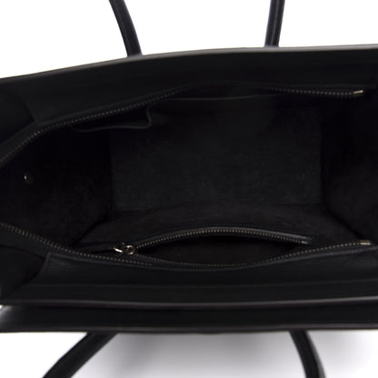 Celine Drummed Calfskin Micro Luggage Black 8 of 10